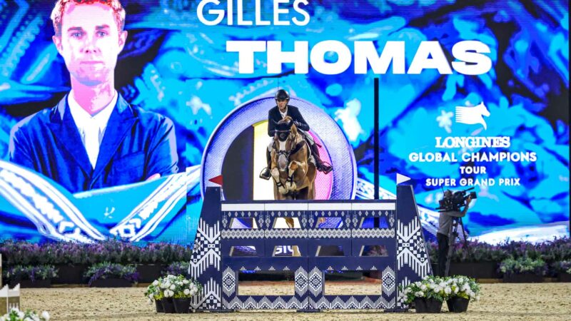 Gilles Thomas sur le podium du Super Grand prix à Riyadh